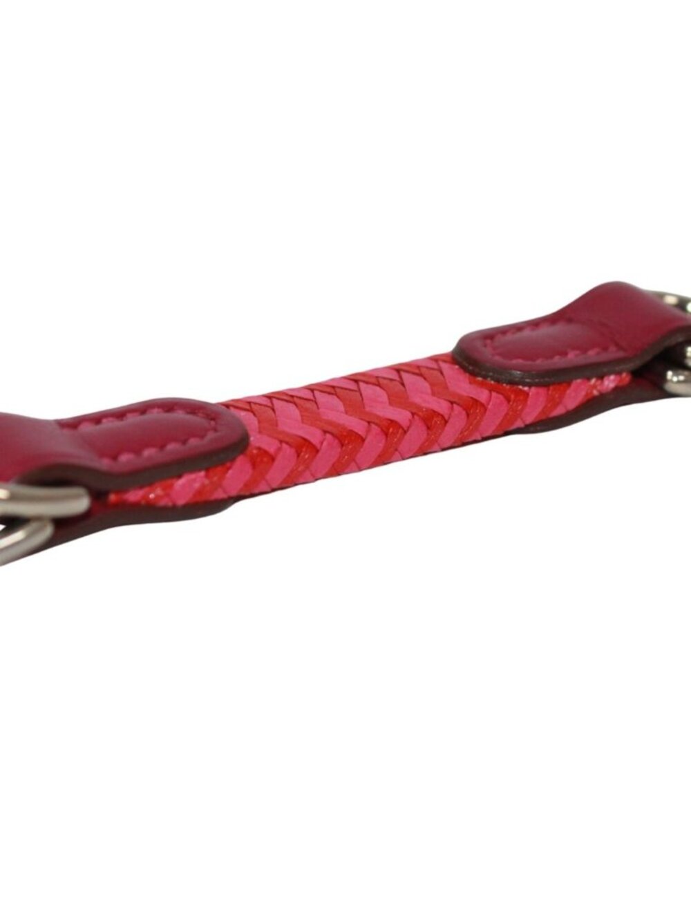 Hermes Romance Leather Pink Red Scarf Ring - Picture 5 of 5